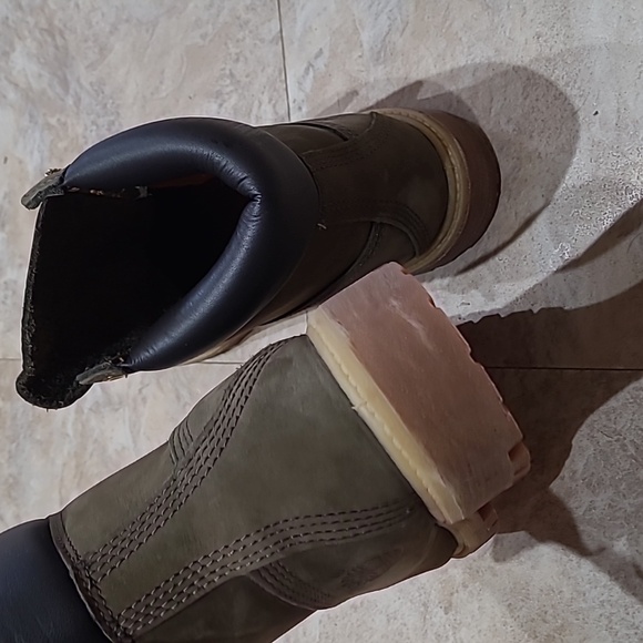 Men's Olive Green Timberland Boots - Picture 4 of 7